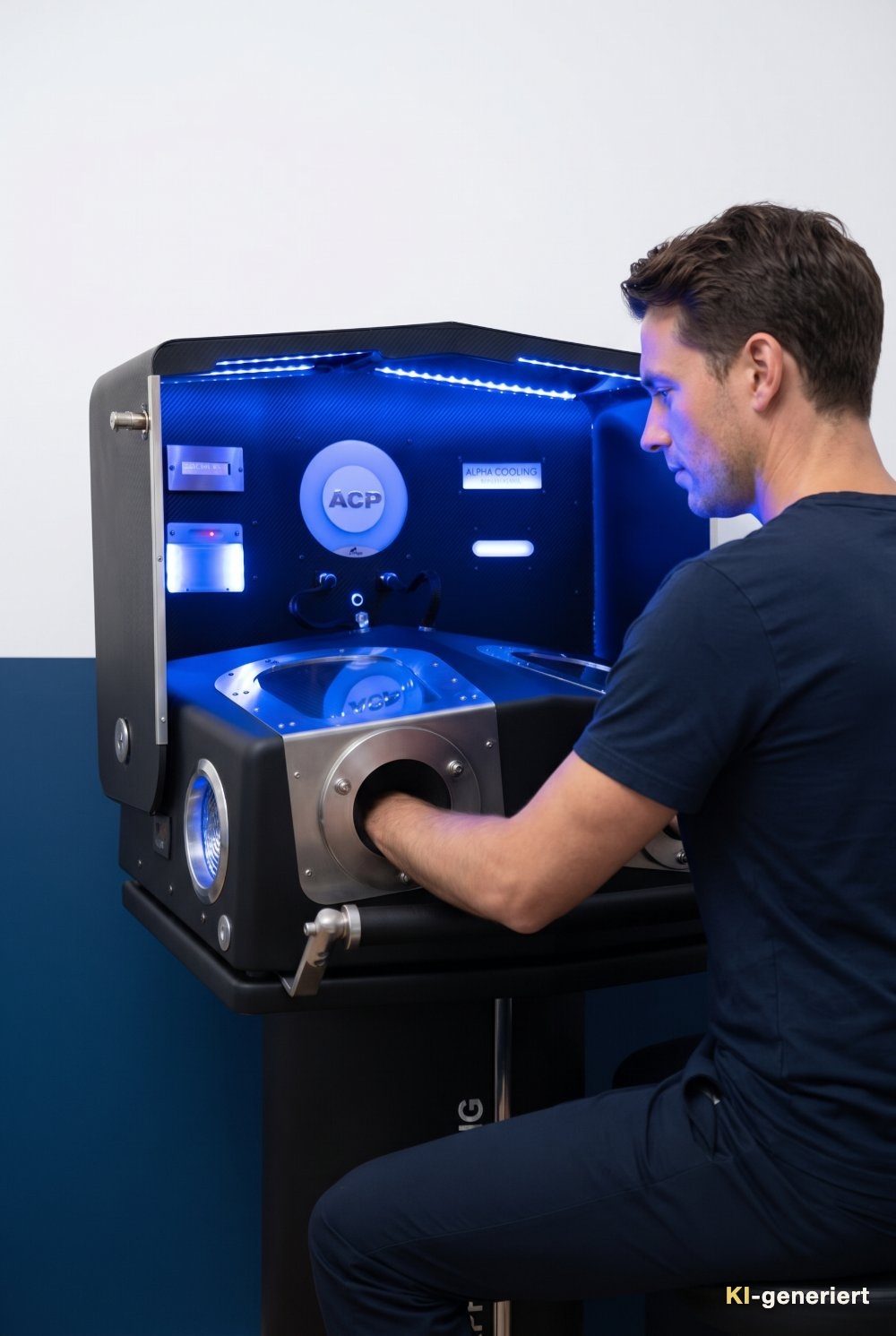 Alpha Cooling Professional Anwendung im Geestglanz Studio